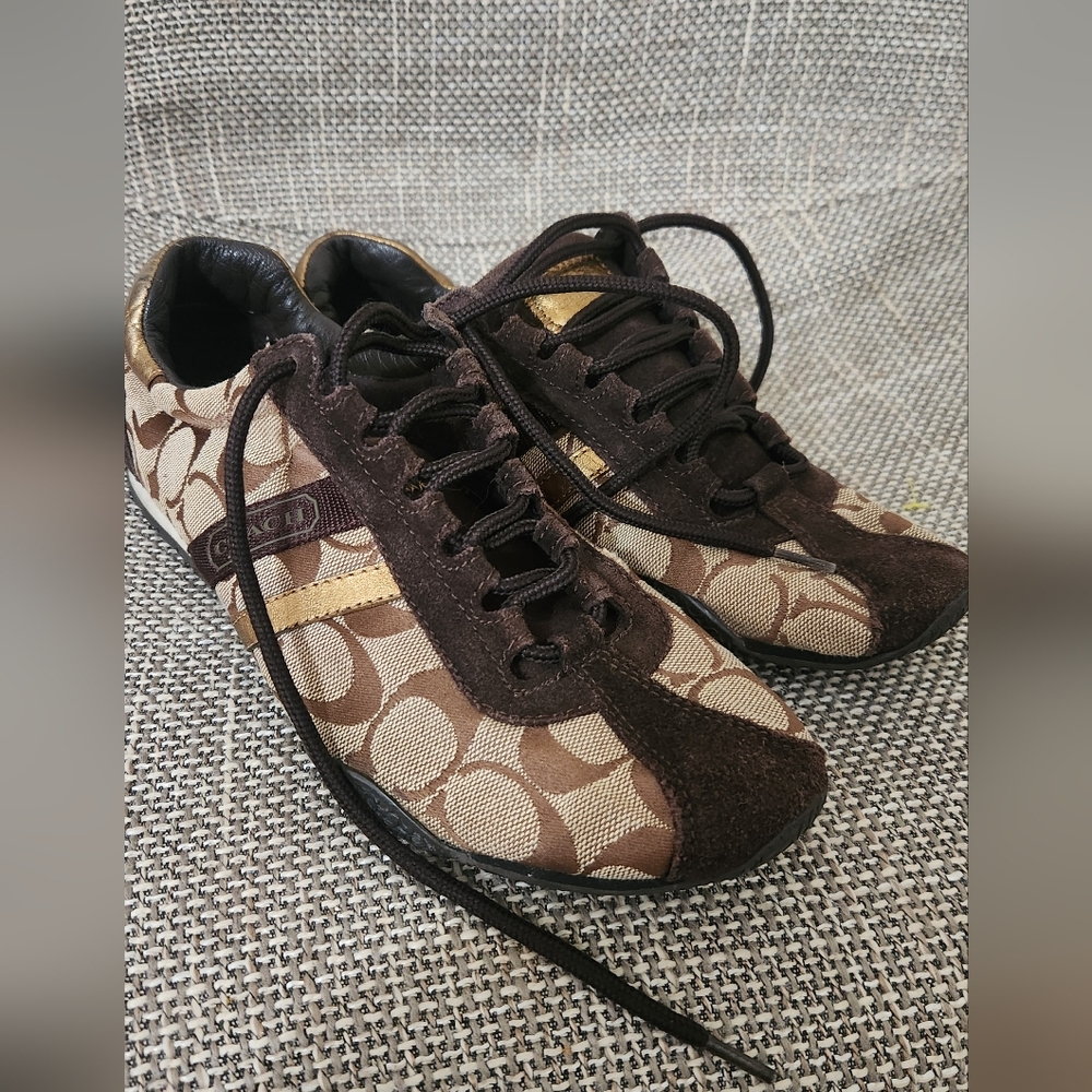 Coach Designer Patterned Sneakers - image 1